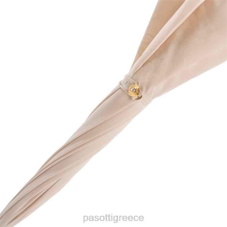 ομπρέλα | PASOTTI 386or serge-65 e11 - πολύ κομψή ομπρέλα εκρού διπλό πανί 2N6B8515 γυναίκες